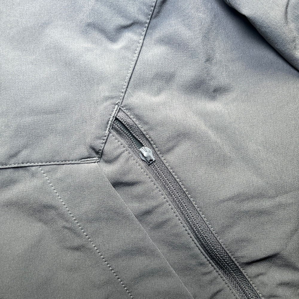 Adidas Georgia Tech Jacket Mens M Grey Excellent Sideline Bomber Windbreaker - Picture 6 of 10